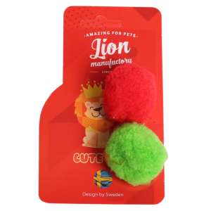 Игрушка для кошек шарик помпон 4,5 см(2шт/уп) LION