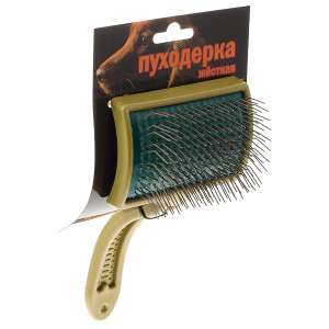 Пуходерка пластиковая Кавказец большая на блистере 99*67 Зооник