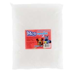 Мел кормовой для животных пакет 1кг 