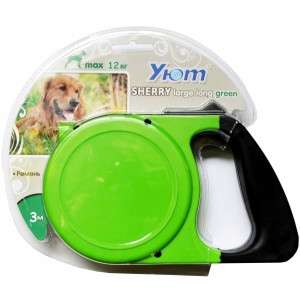 Рулетка Sherry 3м до 12кг трос зеленая Уют снят с произв-ва