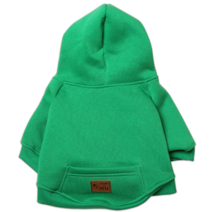 Толстовка для франзуского бульдога LMK-0402 р.1, спинка 28см,ог 56-58см, ош 42-44 см зеленая LION 