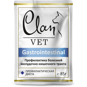 Клан/Clan Vet Gastrointestinal пауч корм для собак профилактика ЖКТ 85гр*14