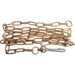 Цепь привязочная сварная с карабином 6мм*3м Зооник