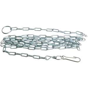 Цепь привязочная сварная с карабином 3мм*2,5м Зооник