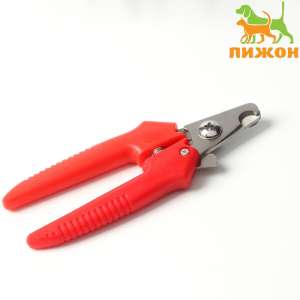 Когтерез боковой малый с прямыми ручками отверстие 9мм красный Пижон