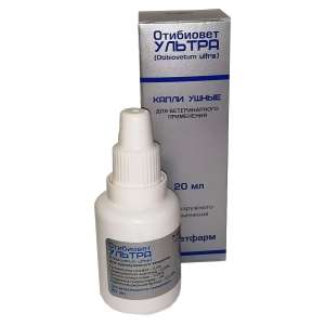 Отибиовет Ультра ушные капли 20 мл (от отитов бакт.и грибковой этиологии)