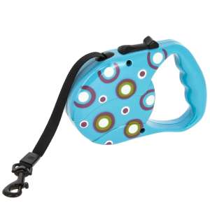 Рулетка ремень 3м до 20кг голубой в точку Каскад