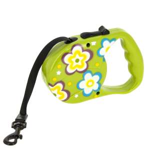 Рулетка ремень 3м до 20кг салатовый в цветочек Каскад