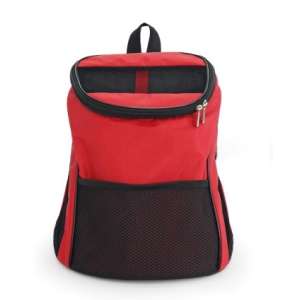 Рюкзак-переноска ZOO 35*25*33 красно-черный Вариант для кошек