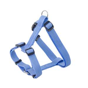 Шлейка нейлон Премиум светоотражающая 20мм ОШ30-50см ОГ40-70см синий Каскад