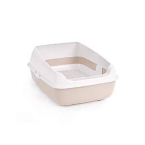 Туалет для кошек с высокими бортами 505*390*230мм серый Альтернатива