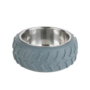 Миска металлическая с силиконовым основанием в виде колеса 700мл серый WF89001 Штефан/STEFAN
