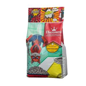 Наполнитель впитывающий из трепела кристальный норма Питомец 5л/3кг*5