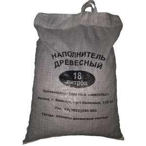 Наполнитель древесный Питомец 18л/9,84кг