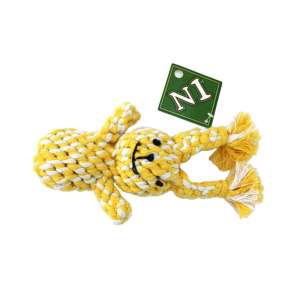 Игрушка для собак Грейфер в форме зайца желтый/белый 23см Уют