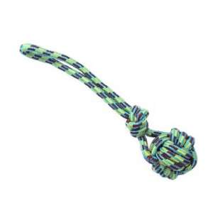 Игрушка для собак Грейфер веревка с плетенным мячом и ручкой 40см Уют