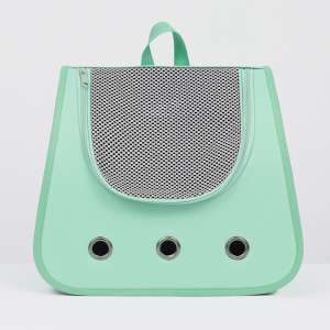 Переноска-рюкзак для животных 35*30*26см голубая Пижон