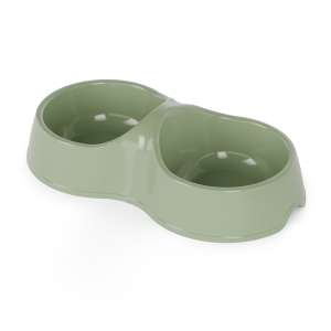 Миска пластиковая двойная Юта 200мл на подставке Альтернатива