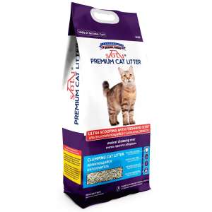 Наполнитель бентонитовый комкующийся А-Соли/A-Soli Ultra Scooping прем. фиолет.гранулы ультра 5л/4кг