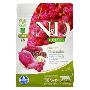 Фармина/Farmina N&D Quinoa корм для кошек Утка с киноа, профилактика МКБ 300гр 
