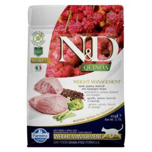 Фармина/Farmina N&D Quinoa корм для кошек Ягненок с киноа, контроль веса 300гр