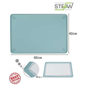 Туалет-коврик силиконовый под пеленку бирюзовый 62*42см Штефан/Stefan