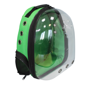 Переноска рюкзак для животных с панорамным видом 24*30*40см зеленый Уют