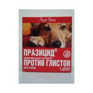 Празицид для собак 6*500мг таблеток (1таблетка/10кг)*60