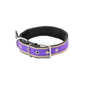 Ошейник для собак синтетический ECO Колибри 30мм на фетре укороченный 40-52см фиолетовый Дарэлл