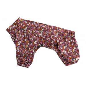 Пыльник против клещей рL спинка 31-35см бордовый в цветочек LION