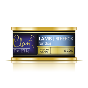 Клан/Clan De File конс. корм для собак ягненок 100гр*16