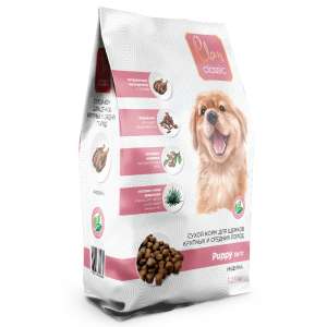 Клан/Clan Classic корм для щенков средних и крупных пород индейка 1,25кг*6