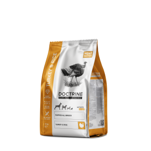 Доктрин/Doctrine Беззерновой корм для щенков всех пород Индейка/рис 3кг