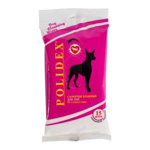 Салфетки влажные для ухода за лапами 15шт Polidex