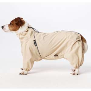 Дождевик для джек рассела цвет молочный спинка 42см мальчик LION