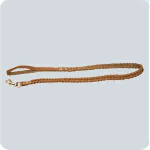 Поводок кожаный плетенка двойной 1м*16мм Зооник