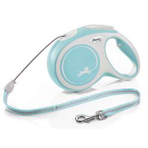 Рулетка Flexi/Флекси New Comfort трос рМ 5м до 20кг светло-голубой