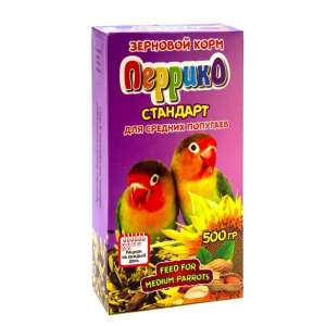 Перрико корм для средних попугаев Стандарт 500гр*14
