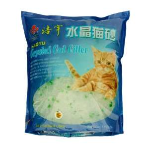 Наполнитель силикагелевый Кристэл Кэт Литтэл/Crystal Cat Litter яблоко 3,8л/1,8кг*8