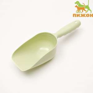 Совок для корма мерный 24см*8см*6см зеленый Пижон