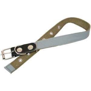 Ошейник Брезент 25мм/57см 1 слой светоотражающий ZooMoDa