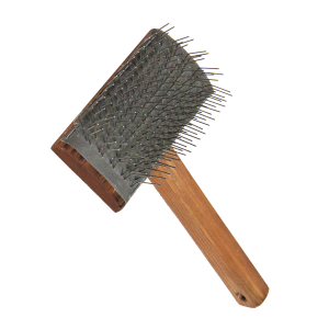 Пуходерка деревянная Кавказец полукруглая, окрашенная водной морилкой 100*55 Зооник