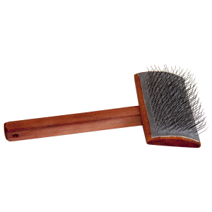 Пуходерка деревянная полукруглая большая ,окрашенная водной морилкой 55*85см Зооник 