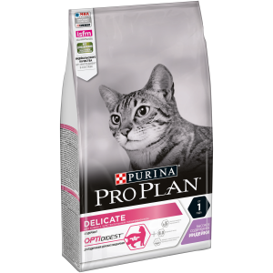 Про План/Pro Plan 1,5кг корм для кошек Delicate чувствитвительное пищеварение Индейка/рис