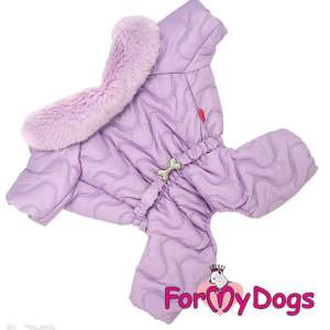 Комбинезон для девочек р18 спинка 36см пурпурный на шелке Formydogs