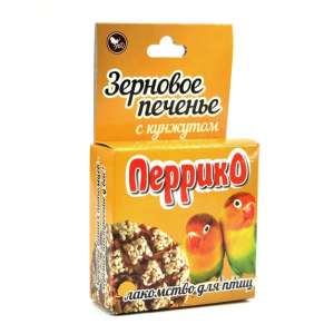 Перрико лакомство для птиц печенье с кунжутом 1шт 40гр