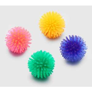 Игрушка для кошек Шар игольчатый 3,5см микс цветов Пижон