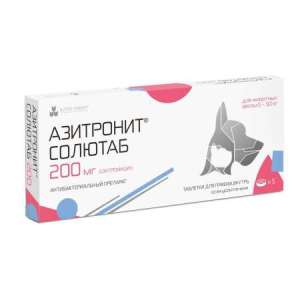 Азитронит Солютаб 200мг, 5 табл. 
