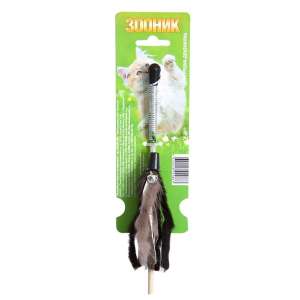 Игрушка для кошек дразнилка Мышиные хвосты на веревке 50см Зооник