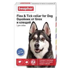 Беафар ошейник для собак синий *12